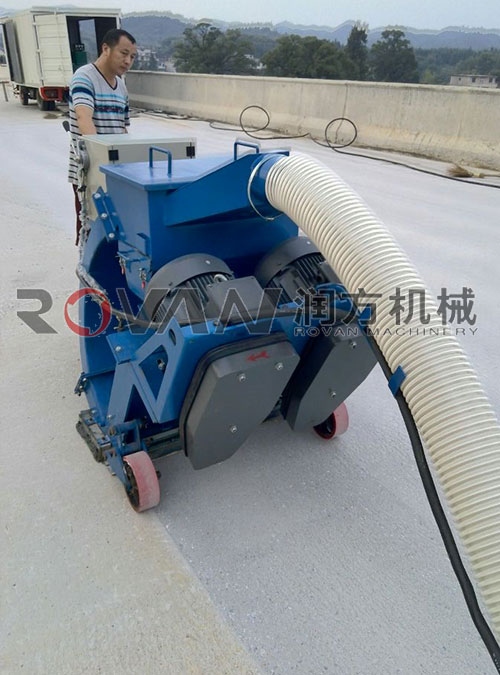 橋梁拋丸機江西（xī）銅萬高速施工現場